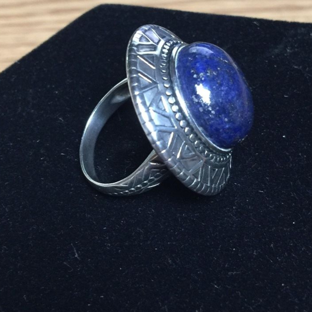 Silpada Peruvian Ring R3270 Lapis - Picture 5 of 6